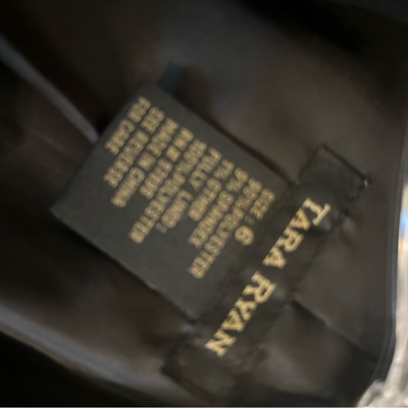 Tara Ryan black striped lined jacket with toe front  size 6 - Picture 3 of 4